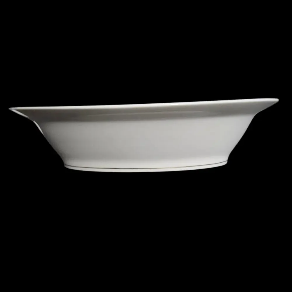 Vintage Theodore Haviland New York Oxford Oval Serving Bowl Gold Trim USA